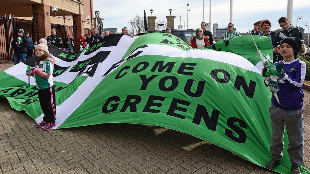 Plymouthin faneja Sunderland-ottelussa lauantaina.