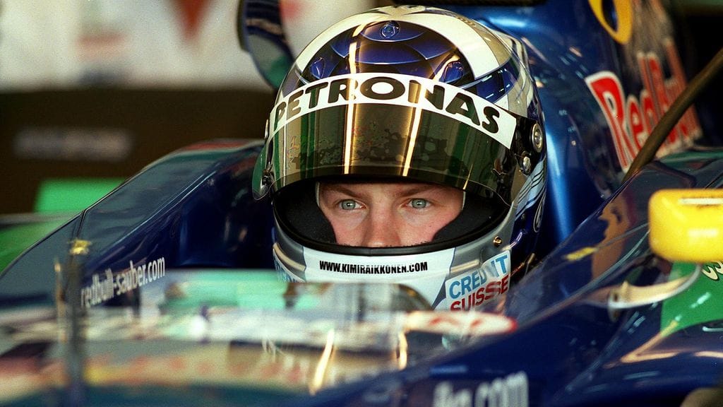 Kimi Räikkönen hyppäsi Sauberin rattiin ensimmäistä kertaa vuonna 2001.