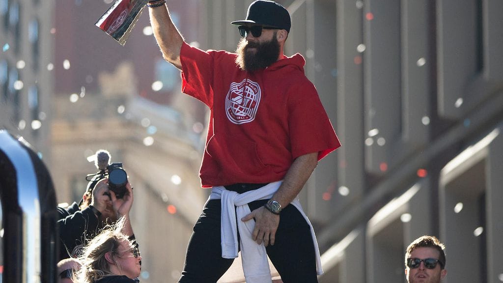 Super Bowlin voitti tänä vuonna New England Patriots -joukkue.
