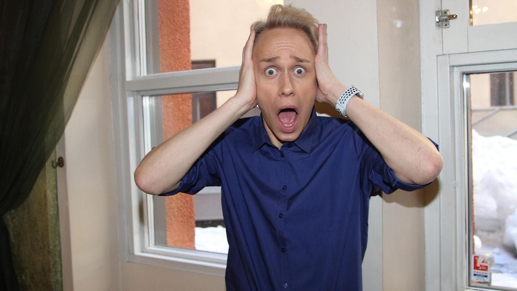 Christoffer Strandberg oli paniikin partaalla viime lähetyksen alkaessa.