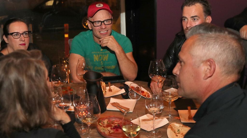 Teuvo Loman Ville Haapasalon ravintola Purpurin avajaisissa syyskuu 2016