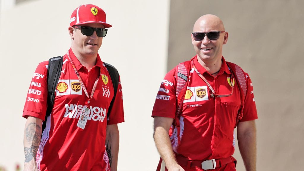 Kimi Räikkönen ja Mark Arnall.