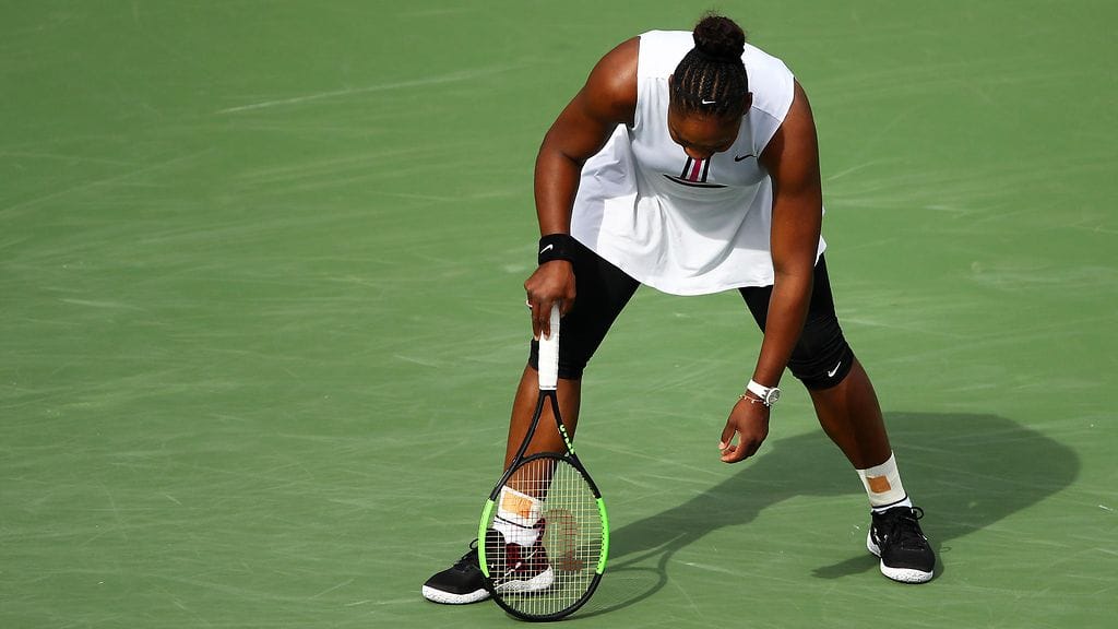 Serena Williams uupui pahasti.