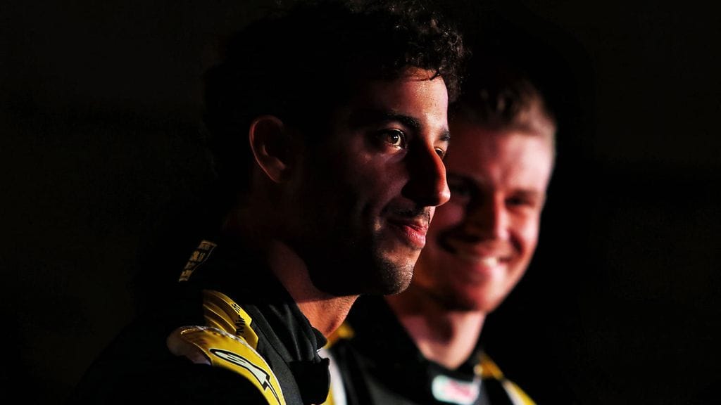 Daniel Ricciardo ja Nico Hülkenberg.