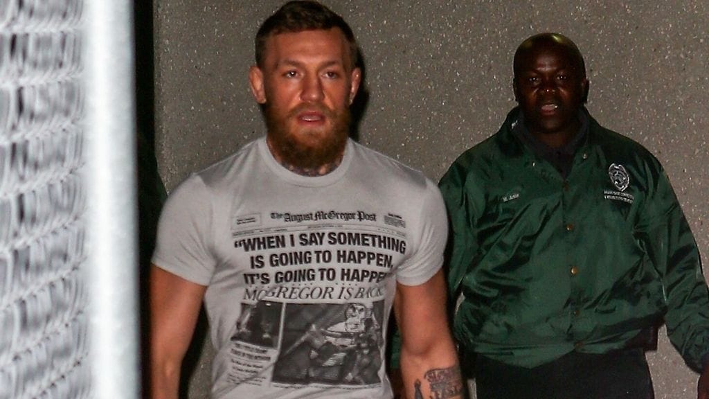 Conor McGregor pääsi pois poliisin tutkinnasta Miamissa.
