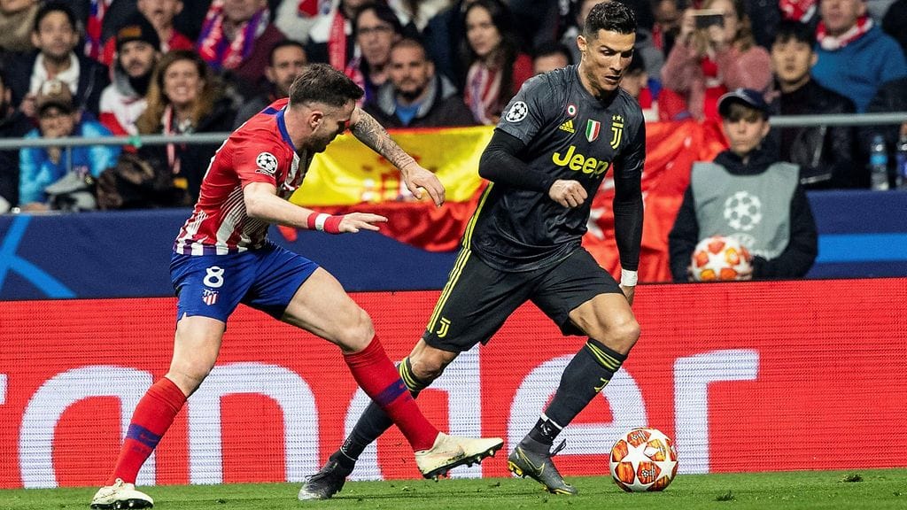 Cristiano Ronaldon edustama Juventus lähtee toiseen osaotteluun Atletico Madridia takaa-ajoasemista.