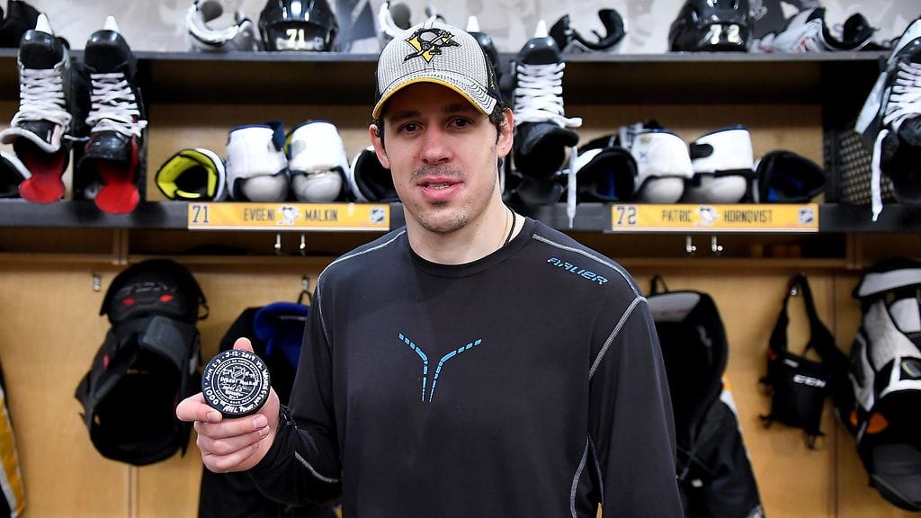 Pittsburghin Jevgeni Malkin rikkoi tuhannen pisteen rajan.