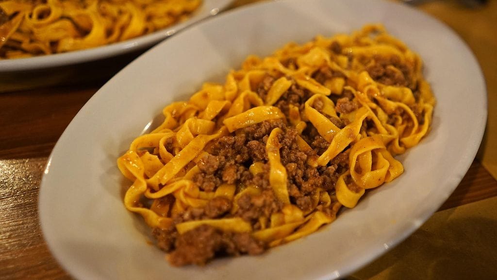 tagliatelle al ragu