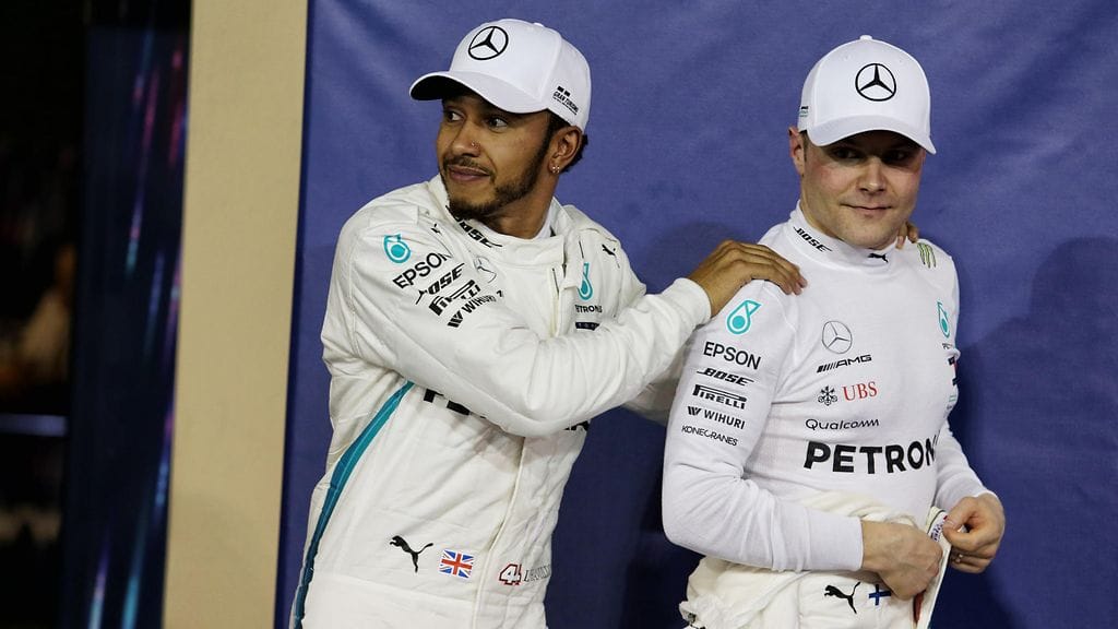 Ex-F1-kuski Martin Brundle uskoo, että Valtteri Bottas (oikealla) haastaa tosissaan Lewis Hamiltonin (vasemmalla) tällä kaudella.