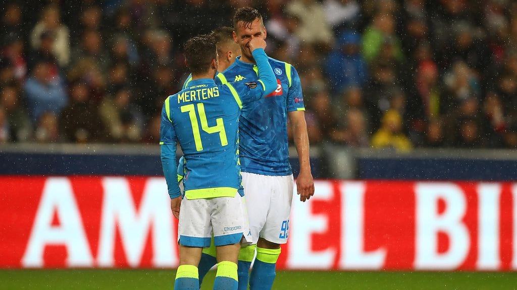 Napolin Arkadiusz Milik avasi maalihanat Red Bull Salzburgin vieraana.