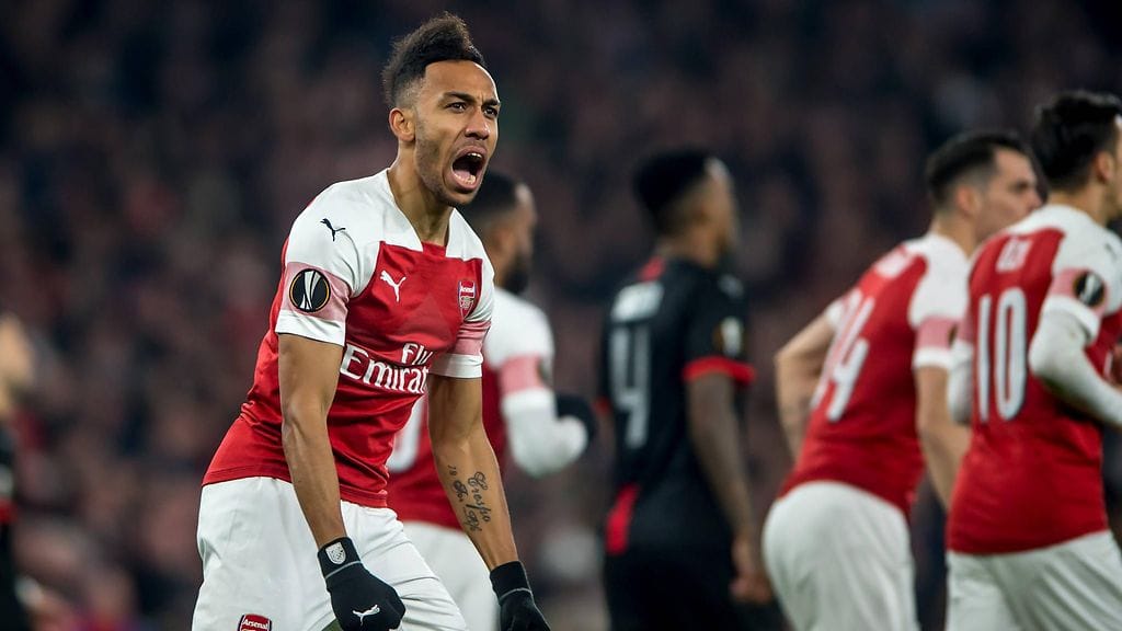 Pierre-Emerick Aubameyang teki Arsenalin avausmaalin ja syötti toisen.