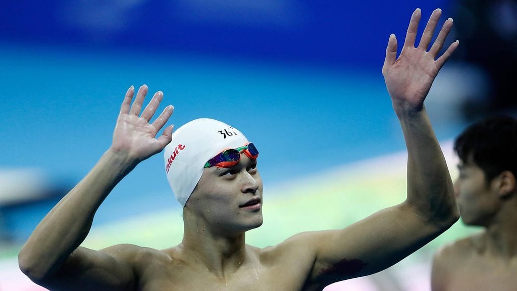 Kiinan Sun Yang on voittanut kolme olympiakultaa ja yhdeksän maailmanmestaruutta.