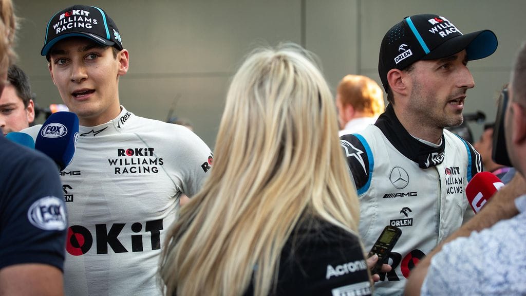 George Russell ja Robert Kubica.