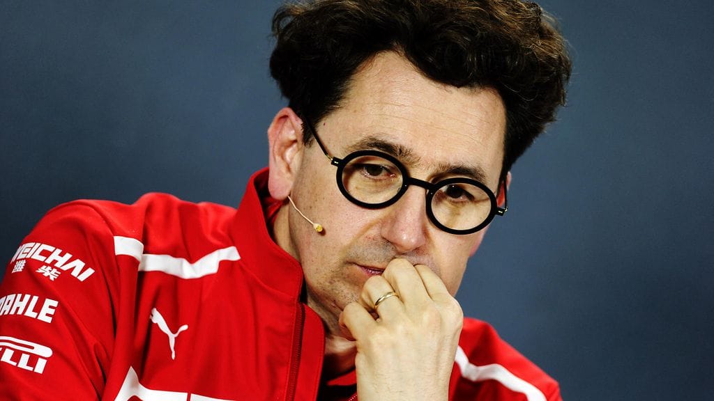 Ferrarin tallipäällikkö Mattia Binotto.
