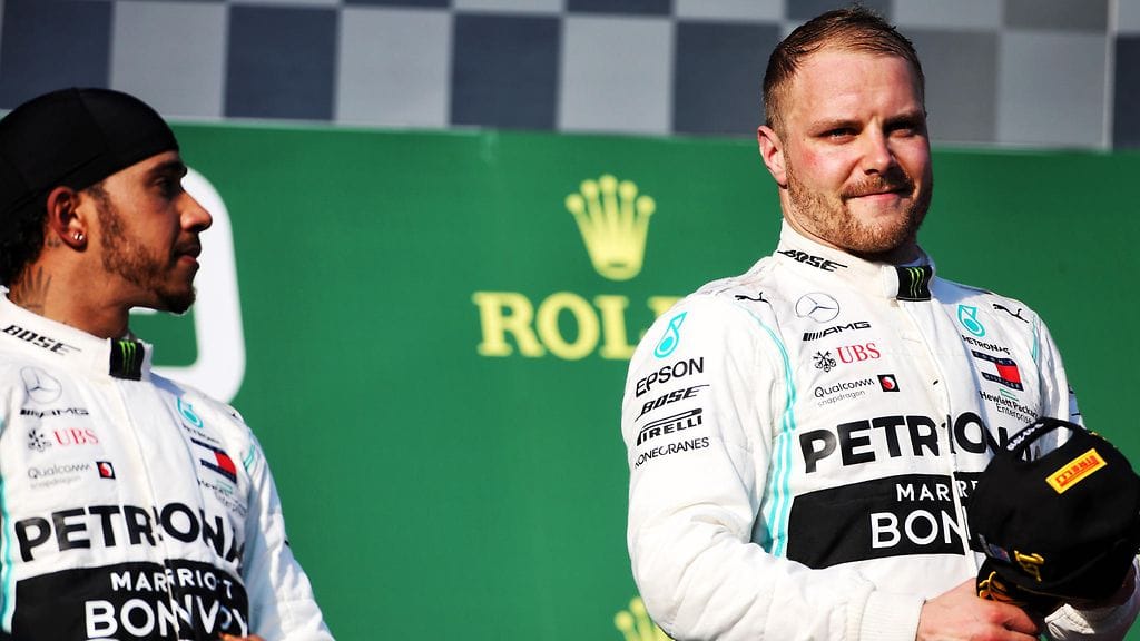 Lewis Hamilton ja Valtteri Bottas.