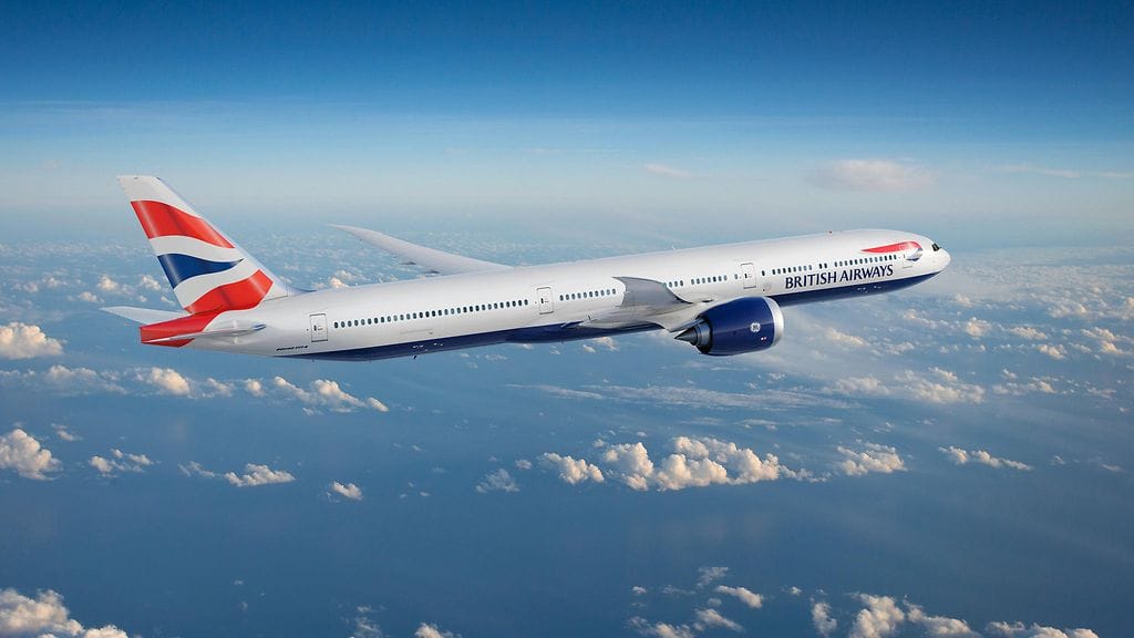 777X tulee olemaan maailman pisin matkutajalentokone. Boeingin kuvituskuvassa lentokoneessa on British Airwaysin värit yllään.