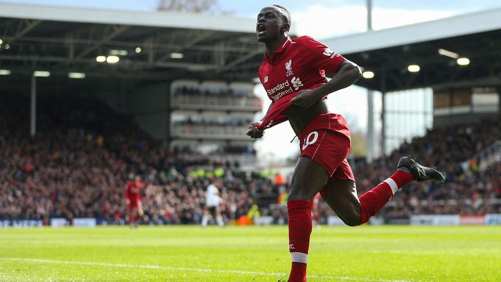 Liverpoolin Sadio Mane onnistui Fulhamia vastaan.