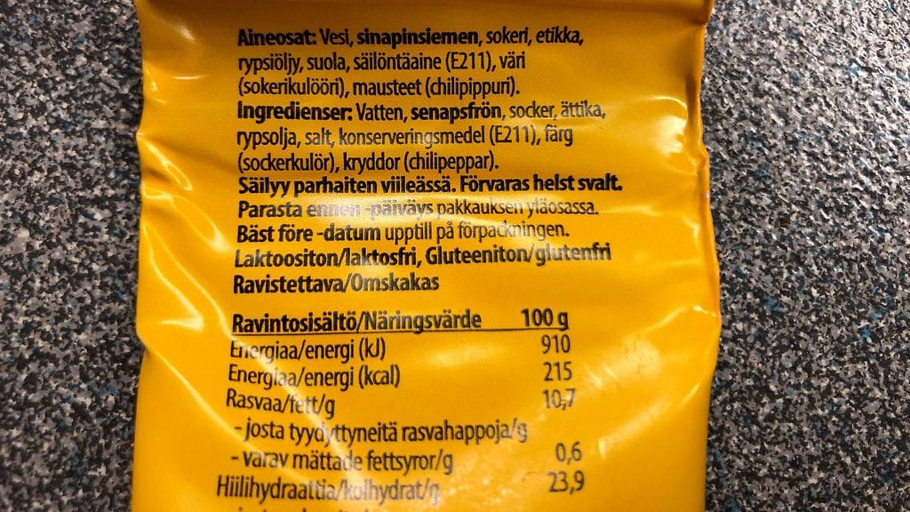 sinappituubi sinappi