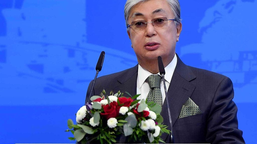 Kazakstanin presidentti Kassym-Jomart Tokajev.