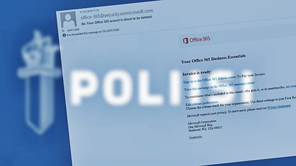 MTV:n rikostoimittaja Jarkko Sipilältä yritettiin turhaan kalastaa Office-tunnuksia.