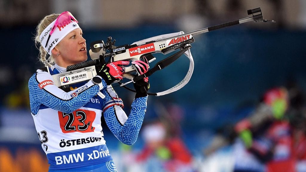 Kaisa Mäkäräisen ammunta oli kohdillaan Holmenkollenin takaa-ajokilpailussa.