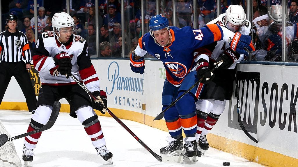 Leo Komarov oli mukana New York Islandersin 2-0-maalissa.