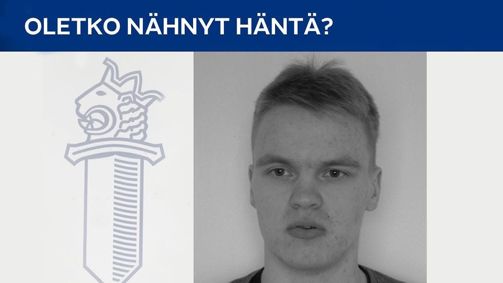 Kadonnut on noin 190 senttiä pitkä ja normaalivartaloinen. Hänellä on vaaleat lyhyet hiukset ja kasvoissa aknen jättämiä arpia.