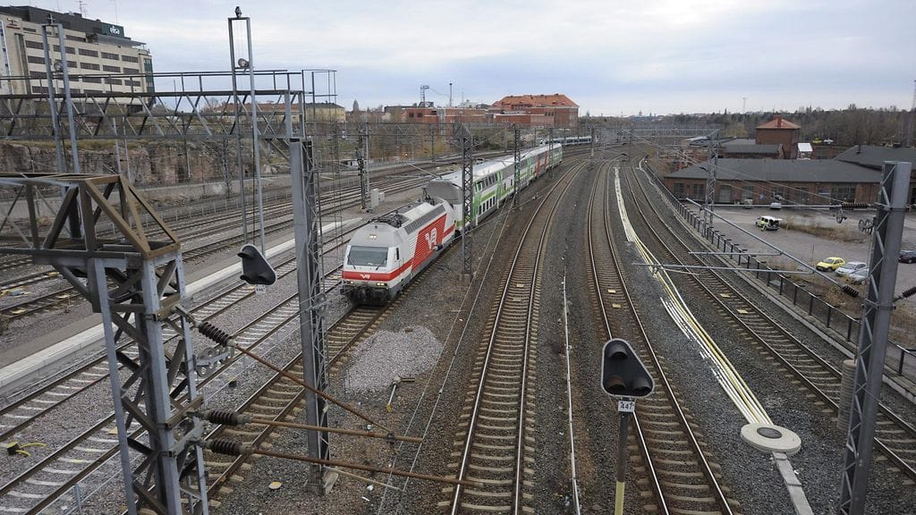 Kuvituskuvaa Pasilan juna-asemalta.