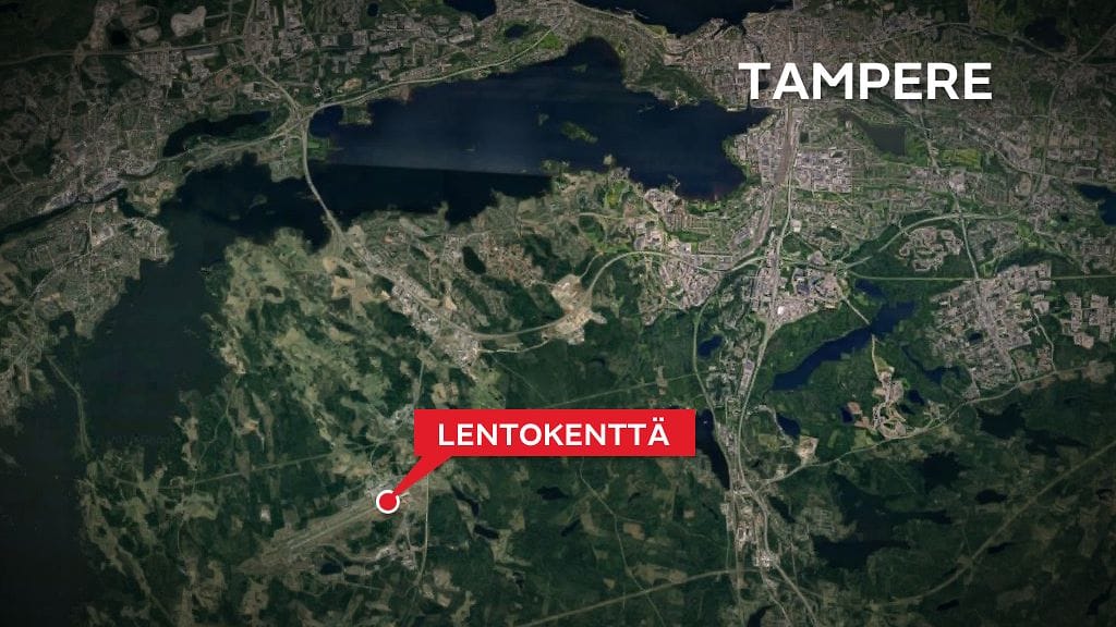 Pienkone teki hätälaskun Tampere-Pirkkalan lentokentällä iltapäivällä.