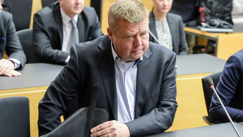 Pekka Perä Helsingin käräjäoikeudessa joulukuussa 2016.