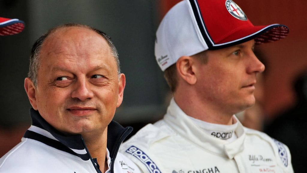 Frederic Vasseur ja Kimi Räikkönen.