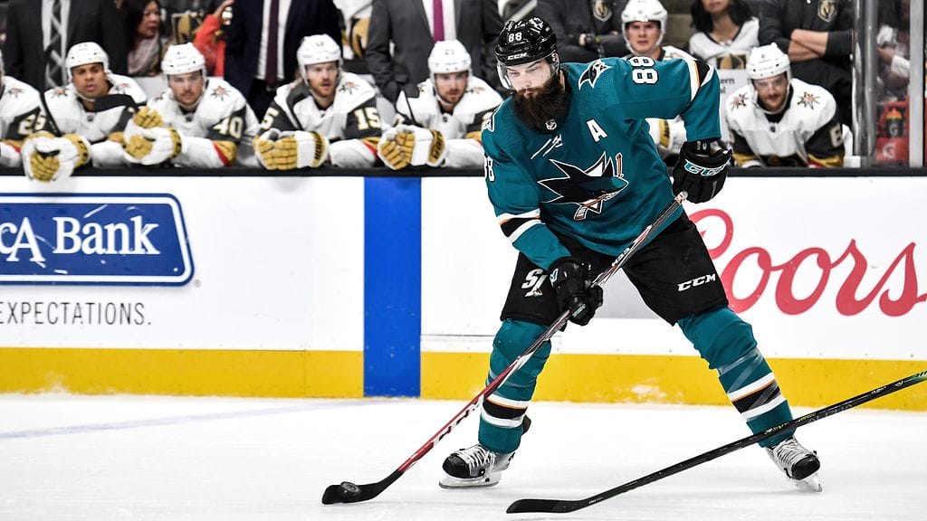 Brent Burns iski uransa 14. jatkoaikamaalinsa NHL:n runkosarjassa.