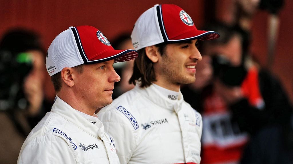 Kimi Räikkönen ja Antonio Giovinazzi.