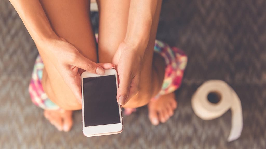 Kakkaystävän kanssa voi puhua suolen liikkeistä. Kuvituskuva.