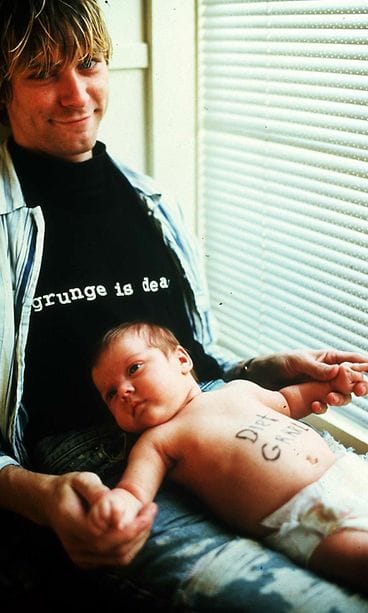 Kurt ja Frances Bean Cobain 1993