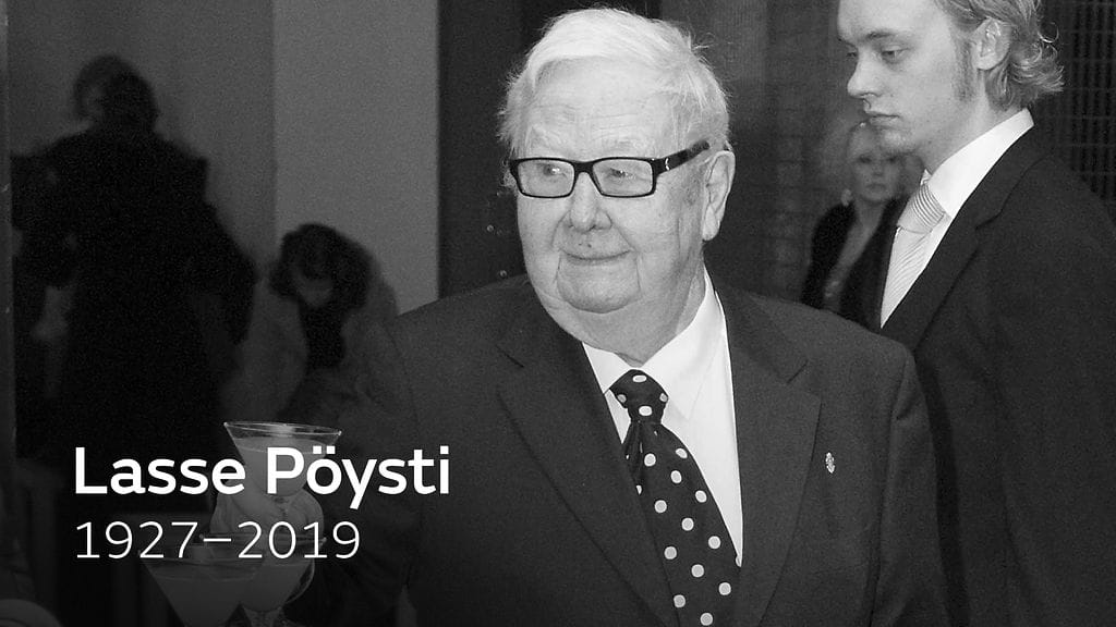Näyttelijä, professori Lasse Pöysti on kuollut.