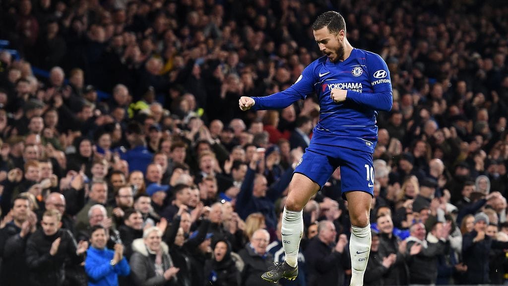Eden Hazard on iskenyt Chelsealle 341 ottelussa 106 maalia.