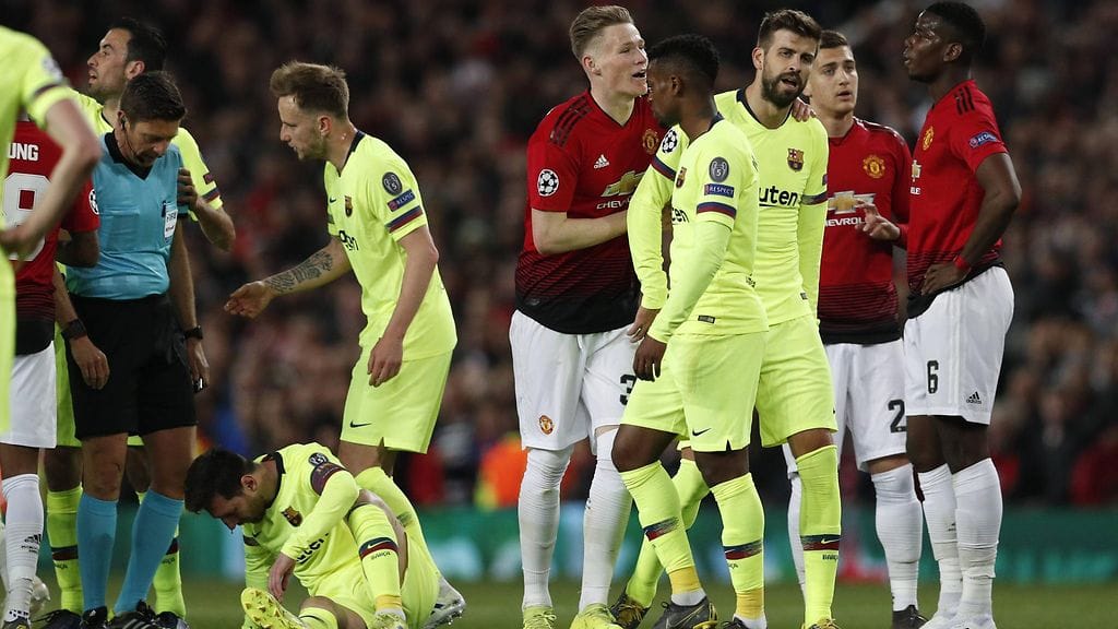 Lionel Messin nenä meni verille.