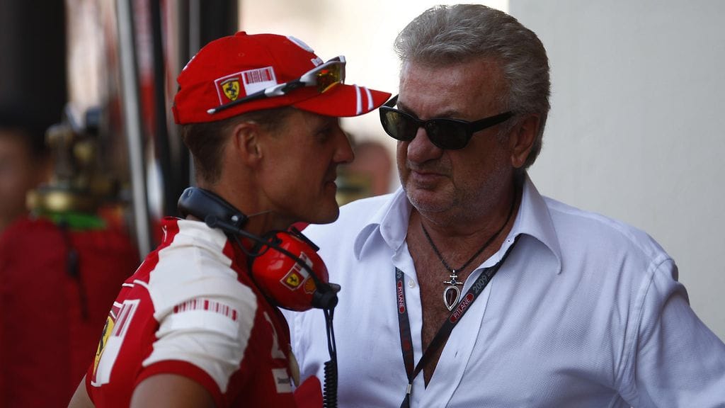 Michael Schumacher ja Willi Weber vuonna 2009.