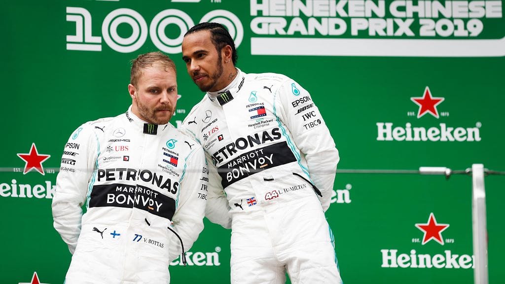 Lewis Hamilton kehui jälleen Valtteri Bottasta.
