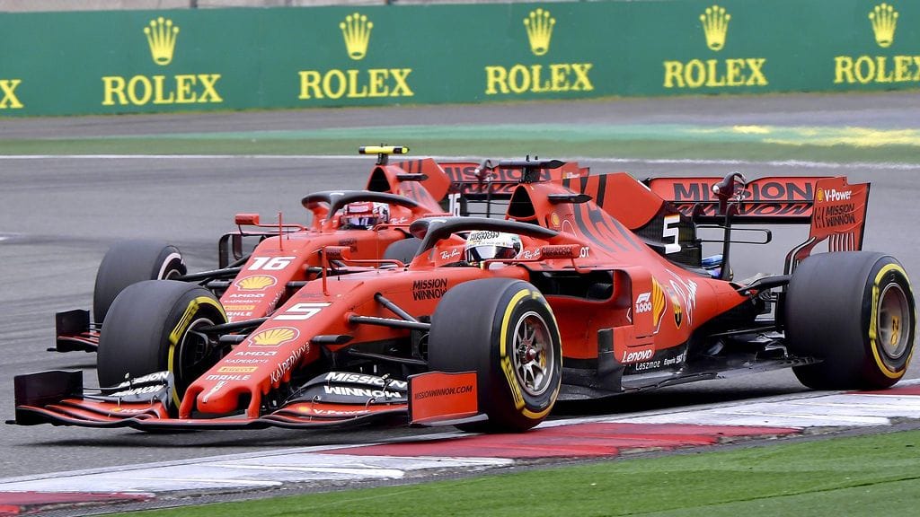 Charles Leclerc ja Sebastian Vettel.