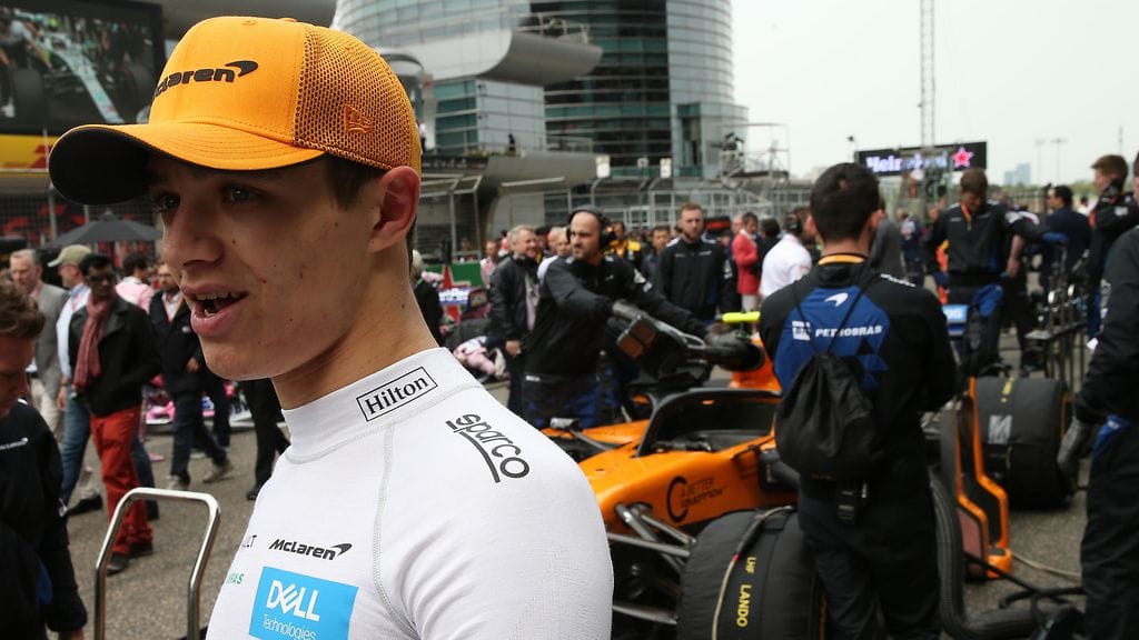 Lando Norris oli Kiinan GP:n kolarista shokissa.