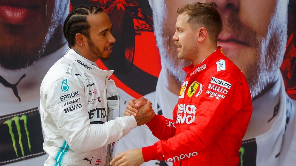 Lewis Hamilton ja Sebastian Vettel ovat olleet edelliskausina toistensa kovimpia kilpakumppaneita.