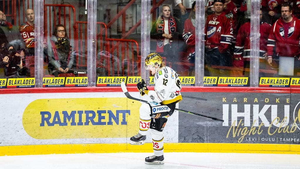 Ville Leskinen iski huiman maalin HIFK:ta vastaan.