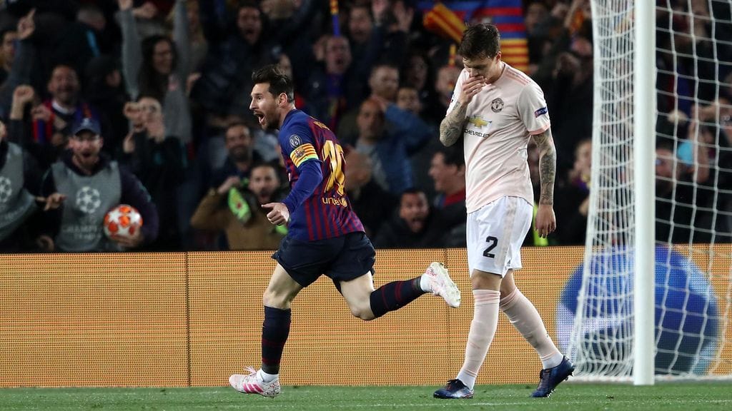 Lionel Messi iski kaksi maalia Manchester Unitedin verkkoon vain neljän minuutin välein.