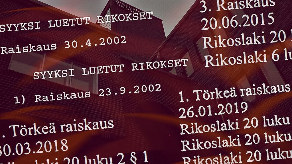 Helsingin käräjäoikeus antoi tuoreimman raiskaustuomion miehelle huhtikuun alussa.