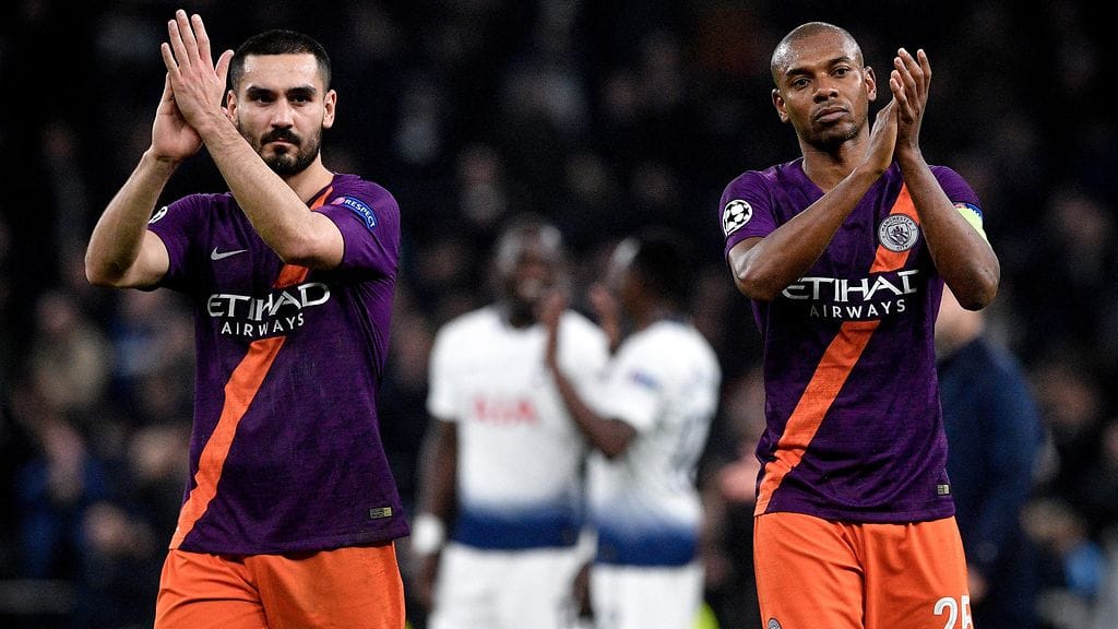 Ilkay Gündoganin ja Fernandinhon edustama Manchester City taipui puolivälierien avausosaottelussa Tottenhamille vieraissa maalein 0–1.