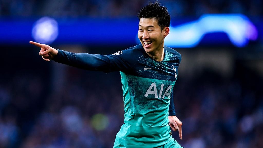 Son Heung-min on iskenyt Tottenhamille Manchesterissa jo kaksi maalia.