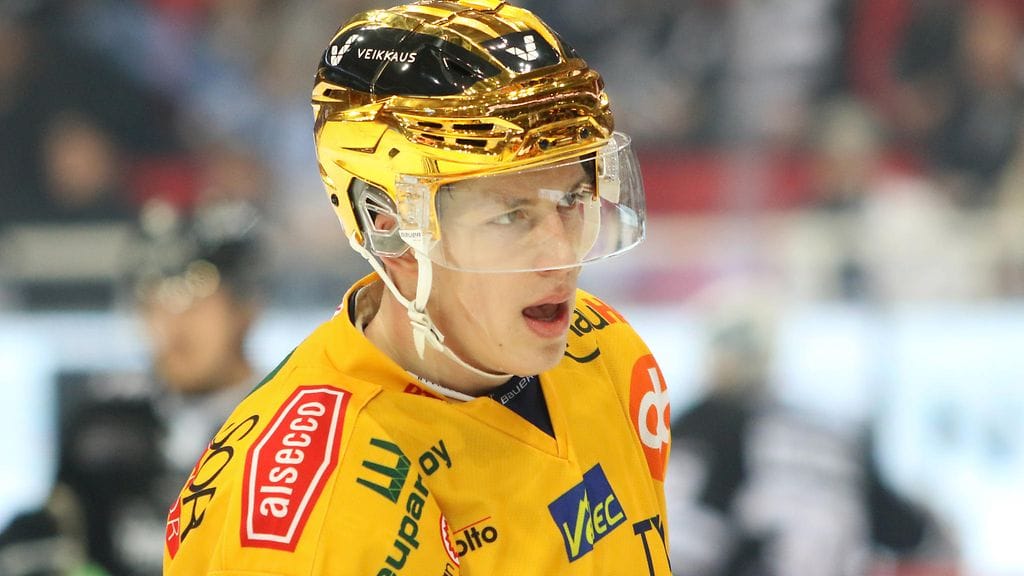 Lukko-sentteri Arttu Ilomäki vei Leijonat 1-0-johtoon perjantain harjoitusottelussa Norjaa vastaan.