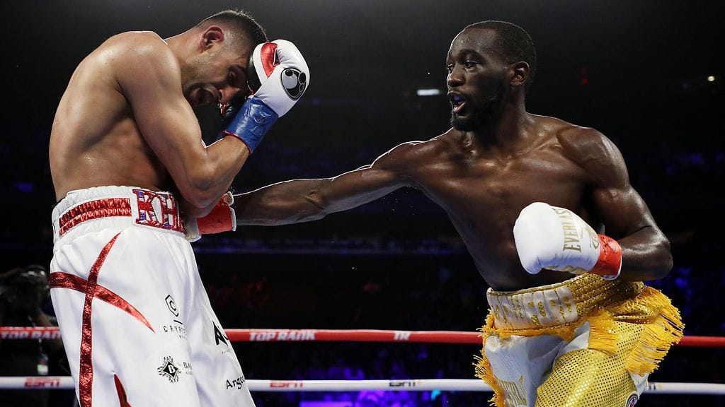 Amir Khan ja Terence Crawford iskivät yhteen New Yorkissa.